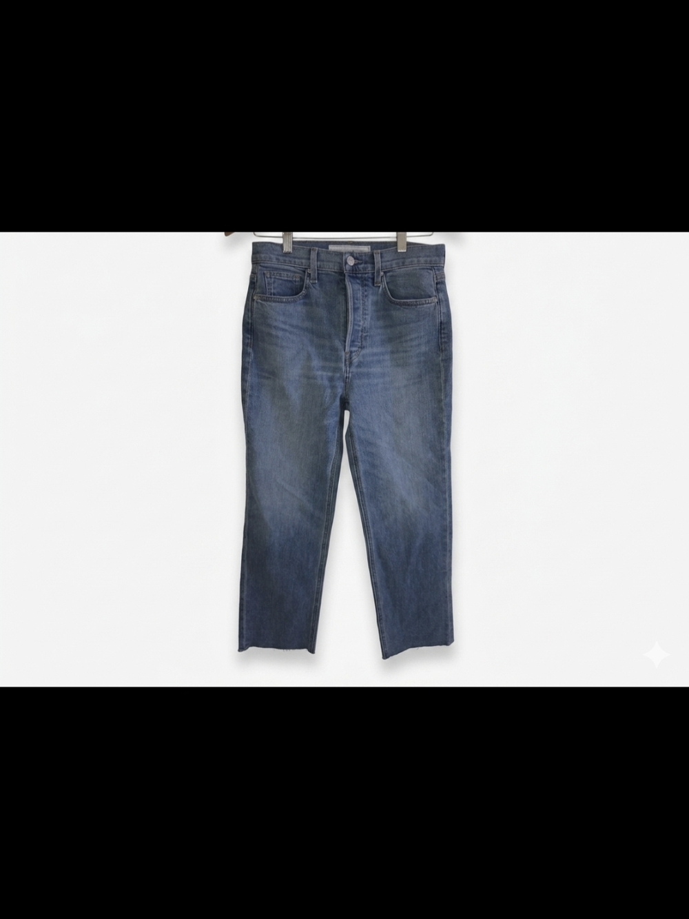 Frank & Eileen Women's Cropped Straight-Leg Jeans in Blue Wash
